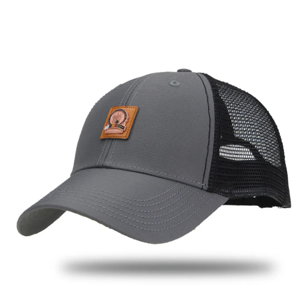 [AETRENDS] Черная кепка, сетчатые бейсболки, летние кепки для мужчин, gorras deportivas, уличная Кепка для гольфа, кепка на заказ, snapback Z-3889 - Цвет: Gray
