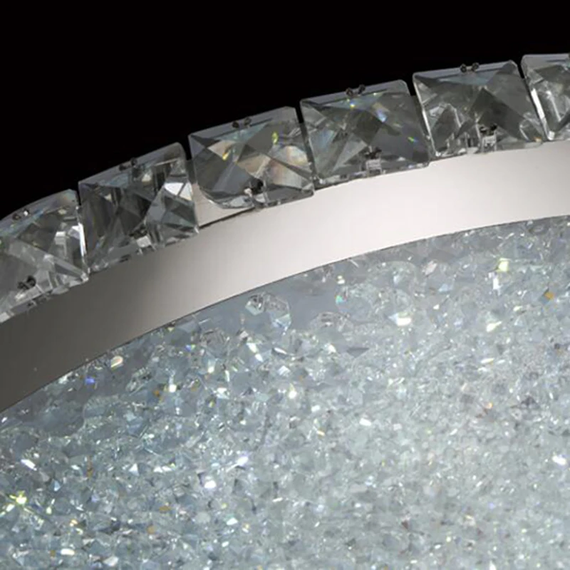 

Free shipping Fashion Luxury round led crystal ceiling light Ultrathin 6cm for living room