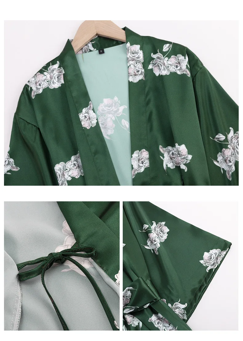 

New Women's Nightgown Summer Thin Casual Morning Gown Home Wear Printed Nightgown