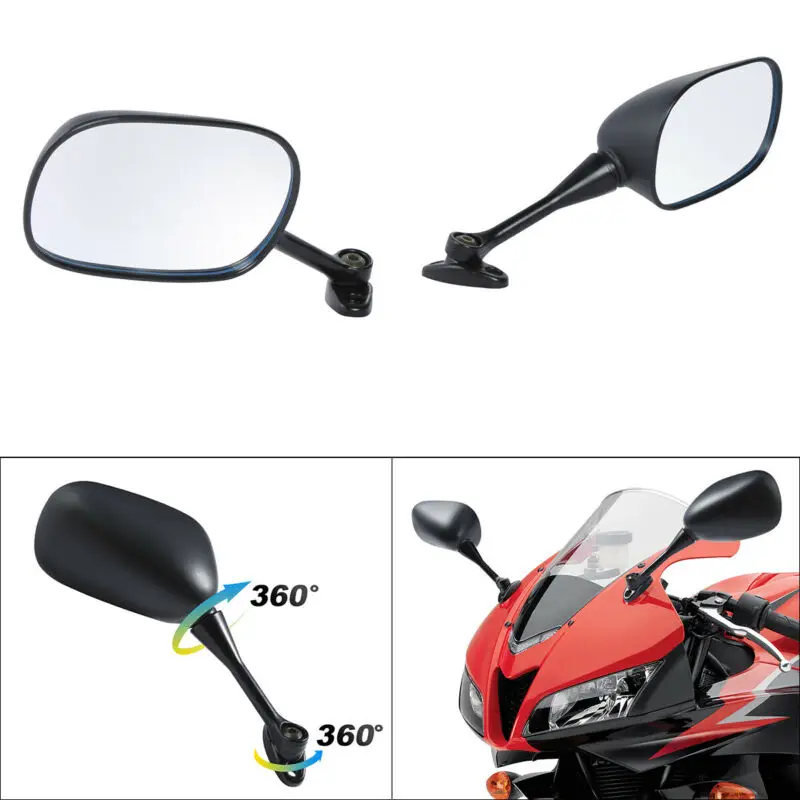 

Motorcycle Side Black Rear View Mirrors For HONDA CBR600RR 2003-2019 CBR 1000 RR 2004-2007 CBR 600RR