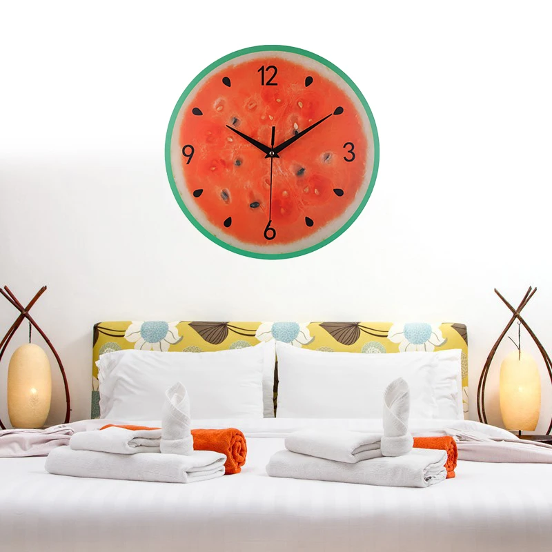 

Fruit Creative Digital Clock Modern Design Silent Digital Decorative Wall Clock for Home Living Roon Office Wall Decor Dropship