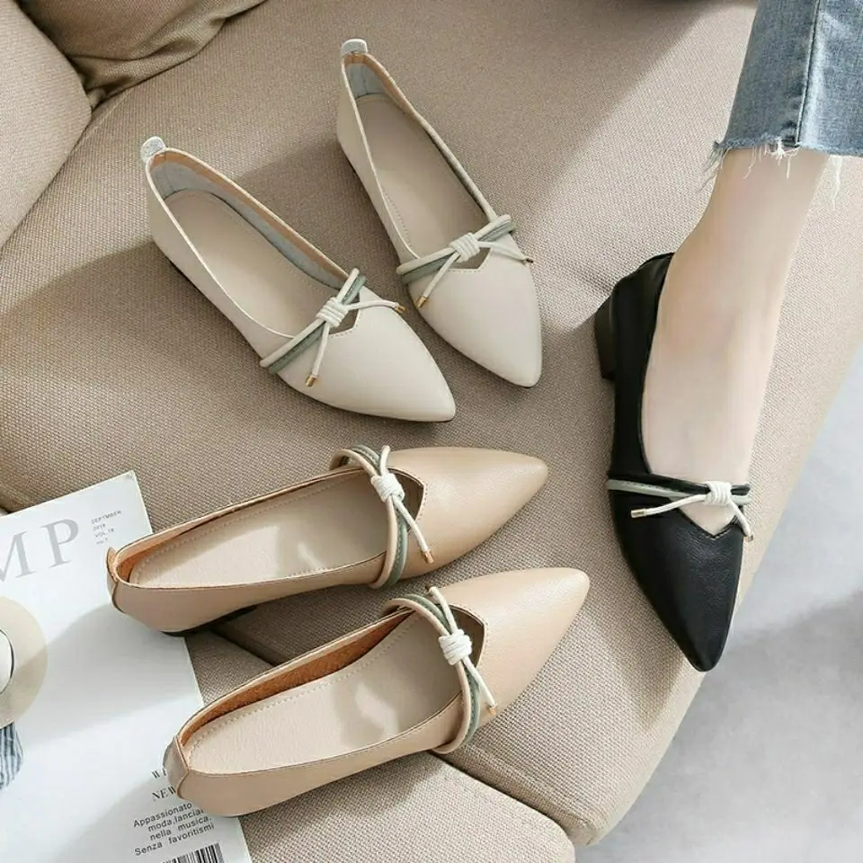

2022 Spring and Summer Single Shoes Women's One-step Casual Simple Fashion All-match Flat Soft Shoes