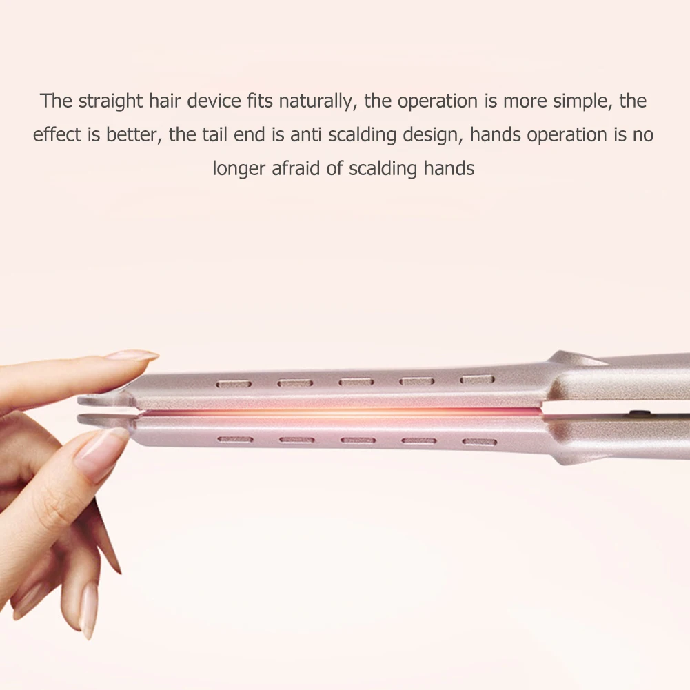 

2 in 1 35W Hair Straightener Curler 4 Speed LCD Ceramic Ion Hair Styling Tool EU