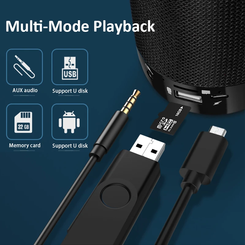 Водонепроницаемая портативная Bluetooth колонка уличные беспроводные колонки с