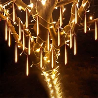 8pcsset meteor shower rain led tubes waterproof 110v 220v led christmas lights wedding party garden xmas string light outdoor