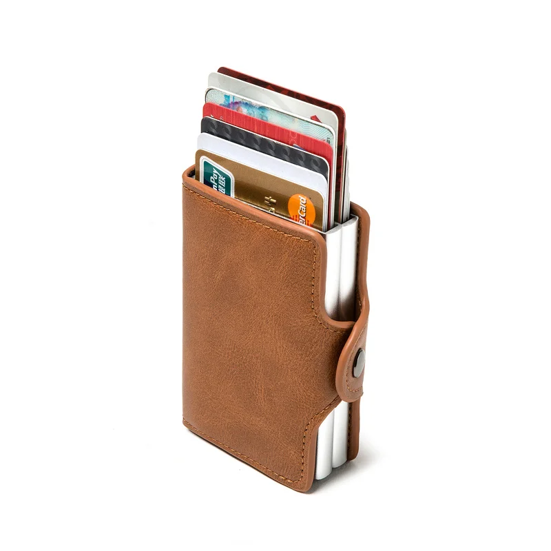 Bycobecy Rfid мужской ID держатель для карт бизнес кредитный унисекс кошелек из