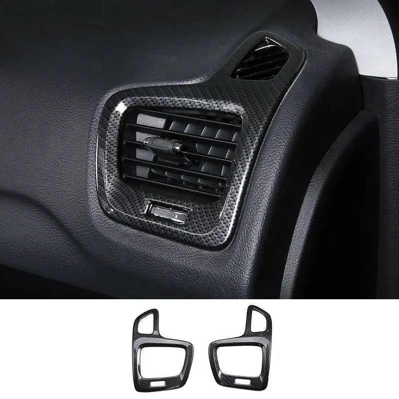 

Аксессуары из углеродного волокна, Боковая Крышка Кондиционера для Jeep Compass 2-го поколения 17-19