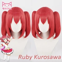 %e3%80%90anihut%e3%80%91ruby kurosawa cosplay wig love live sunshine women red synthetic hair kurosawa ruby wig