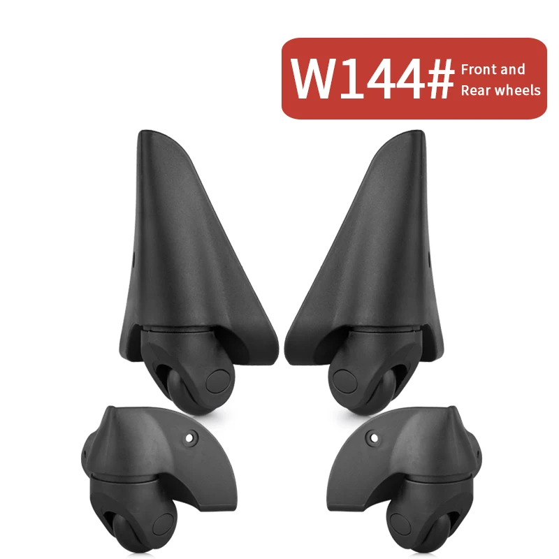 W144(4 Wheels)Black Замена багажа колеса для чемоданов ремонт рук Спиннер чемоданные колесики колеса запчасти Тележка Замена lockbox suitcas - Цвет: W144(4 Wheels)Black