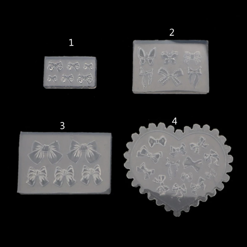 

Поделки своими руками Гелевые Ногти украшения с украшением в виде кристаллов эпоксидная смола, форма мини-бантом силиконовые формы