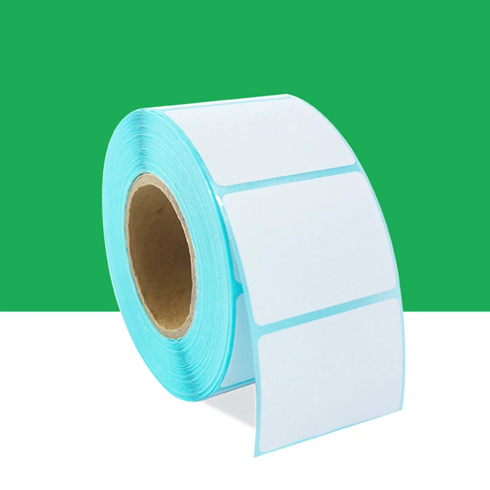 Клейкая термобумага белая этикетка 5*4 см Бытовая На рулонах наклейка 700 шт для