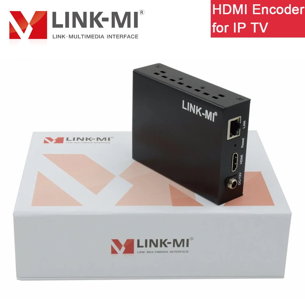 LINK MI HE02 HDMI кодировщик H.265/H.264 для IP TV прямой трансляции видео Поддержка до 720p 1080p @ 60