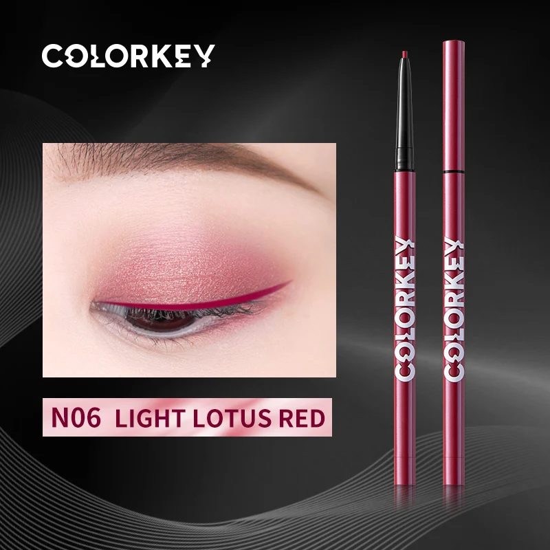 Шелковая подводка для глаз COLORKEY гелевый карандаш тонкая блестящая долговечная