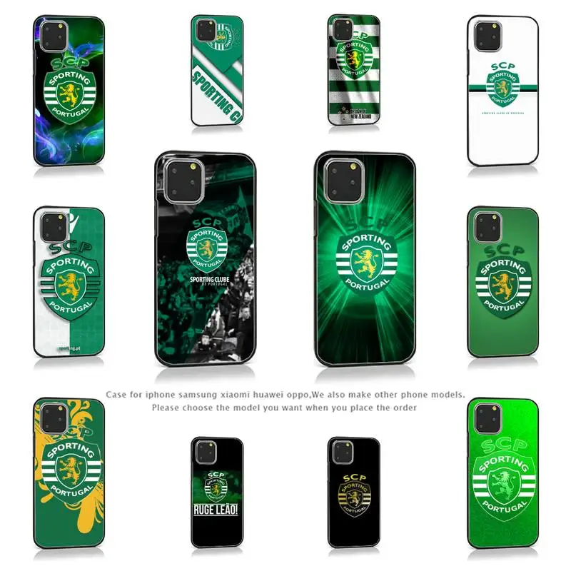 

design Sporting Portugal Phone Case for iPhone 7 8 11 12 Pro X XS Max XR Samsung A S 10 20 50 Plus pro funda