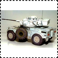 125 scale french panhard aml 20 light armoured car handcraft paper model kit handmade toy puzzles