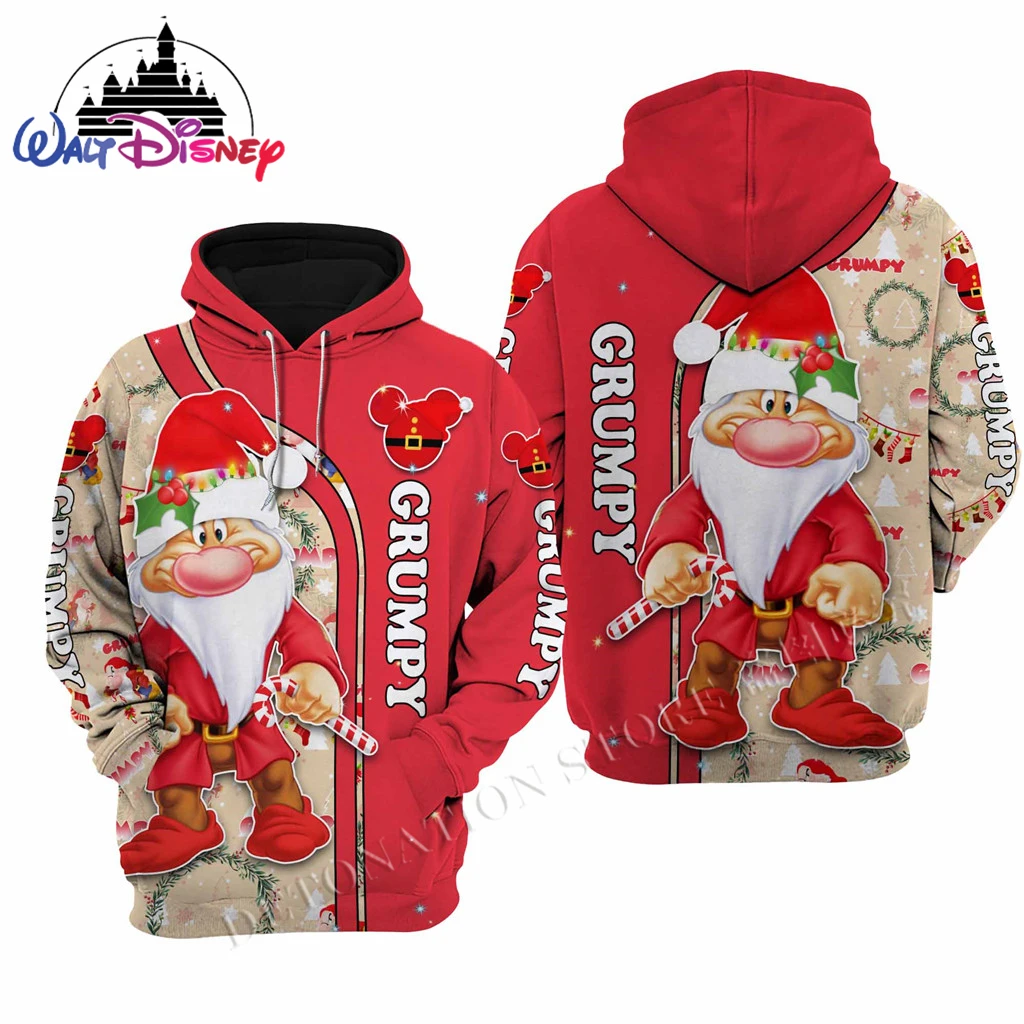 

Grumpy мультфильм Диснея 3D печать высокое качество фланлет утолщенные на молнии/толстовки мужские женские дизайнерские пуловеры крутые Топы