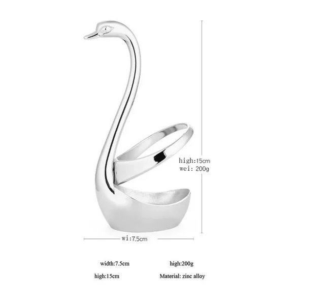 3 фруктовая пищевая вилка ложка нож классический стиль столовые приборы Лебедь