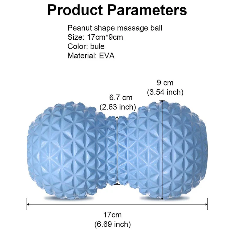 Массажный мяч EVA в форме арахиса двойной для Лакросса физиотерапии инструмент