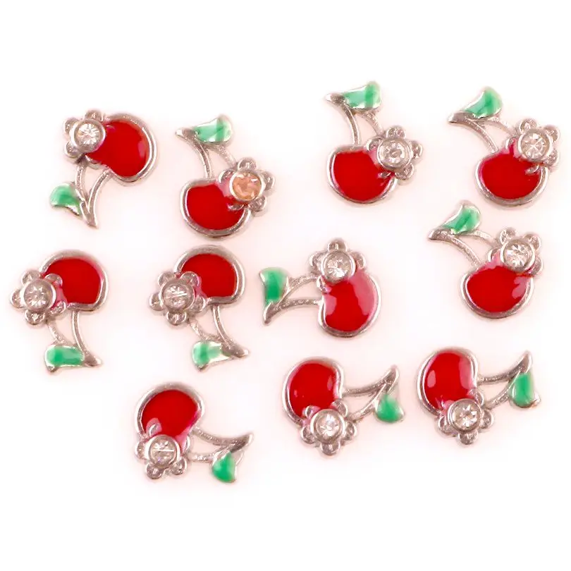 Медальон с фруктами и вишней 20 шт./лот F113|Шармы| |