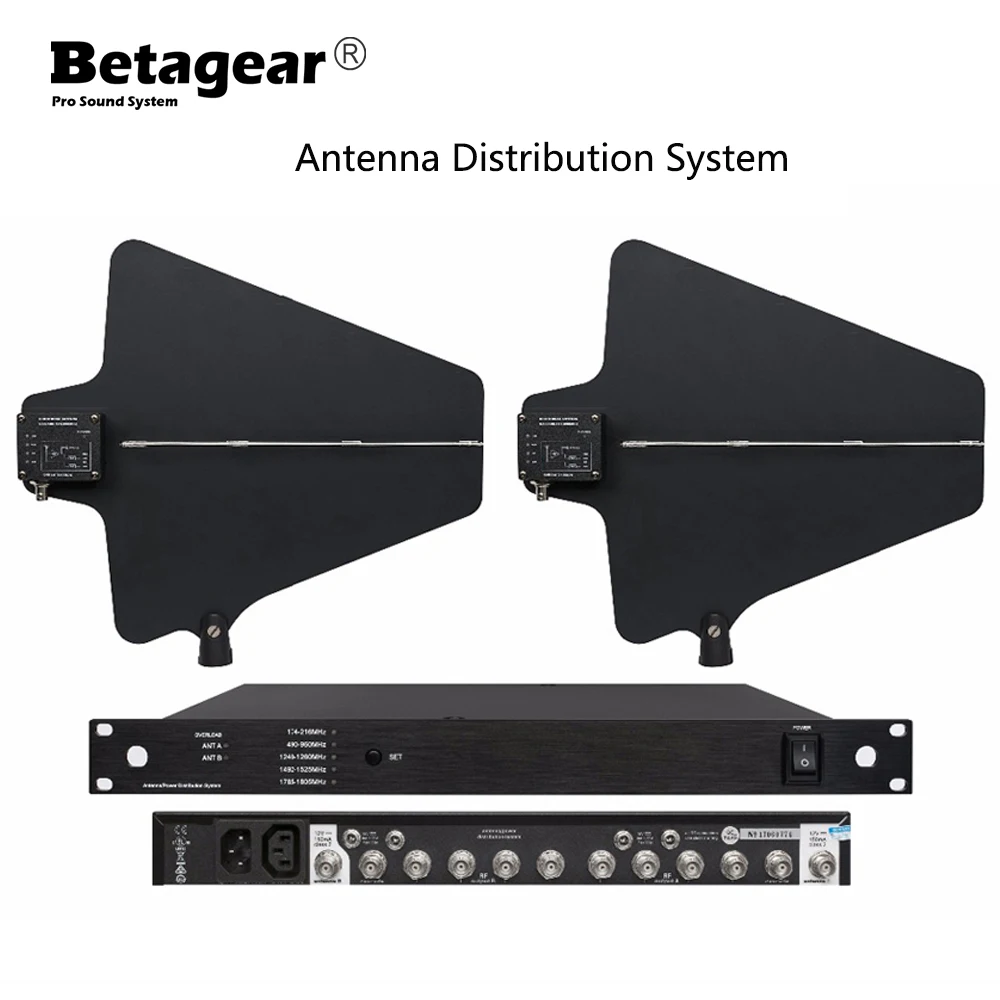 

Активная беспроводная антенна Betagear UA845/874, система распределения антенн UHF, профессиональное сценическое аудиооборудование
