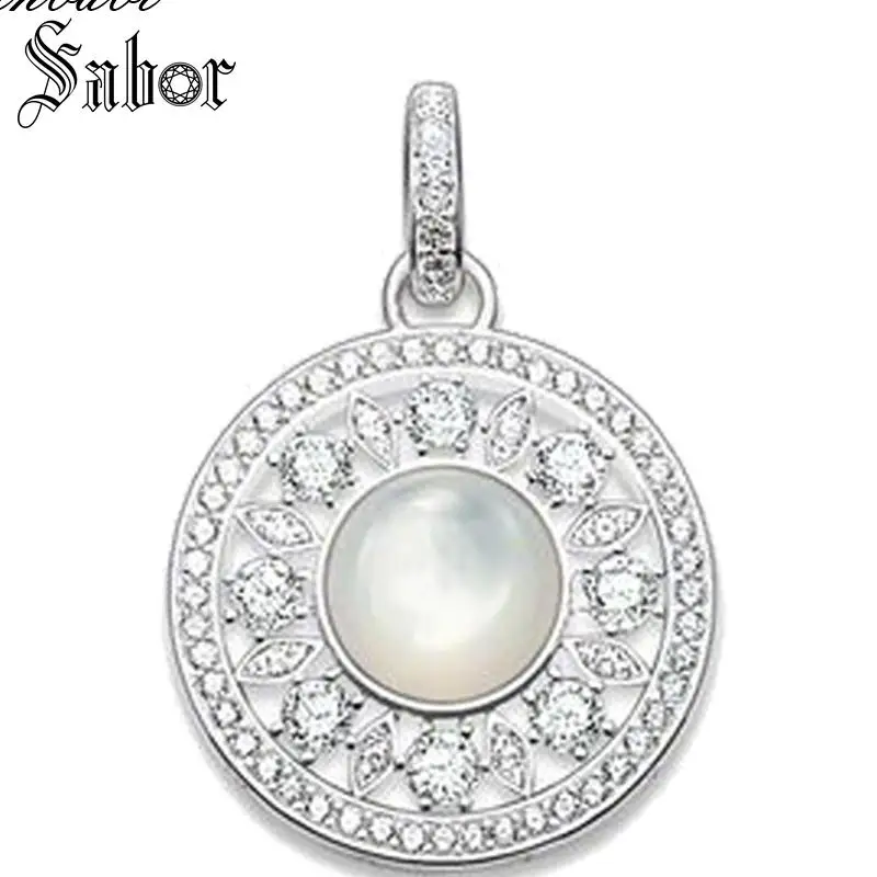 Подвеска Украшение с цирконием для женщин Серебряный цвет подарок брелки