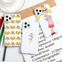 hey arnold helga phone case silicone phone case for iphone 13 12 11 pro max xr xs x soft candy cover for iphone 6 6s 7 8 plus