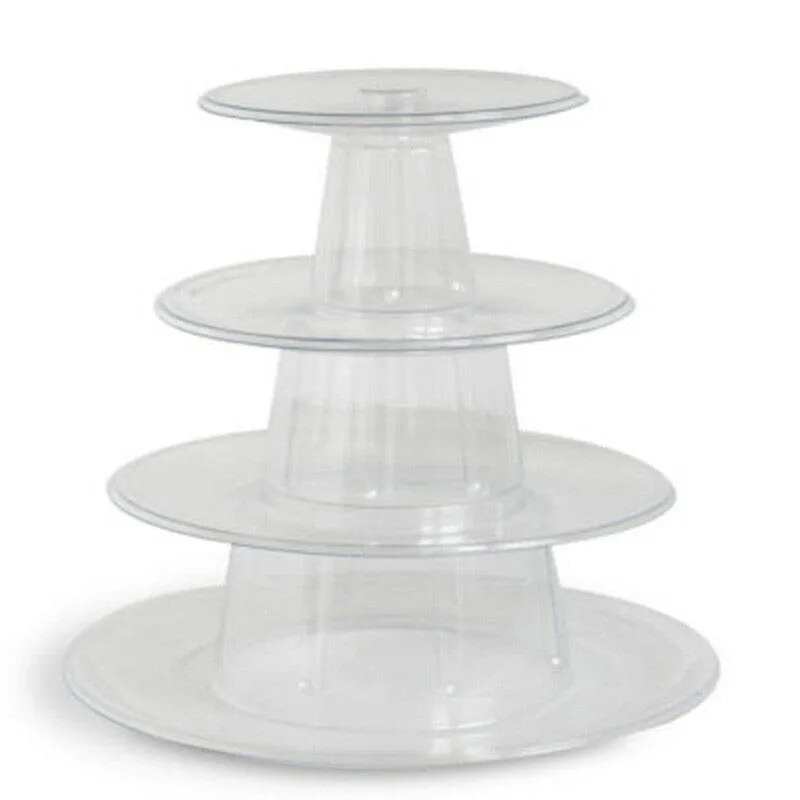 4 слоя Макарон дисплей стенд акриловый пластик Свадебная вечеринка украшения