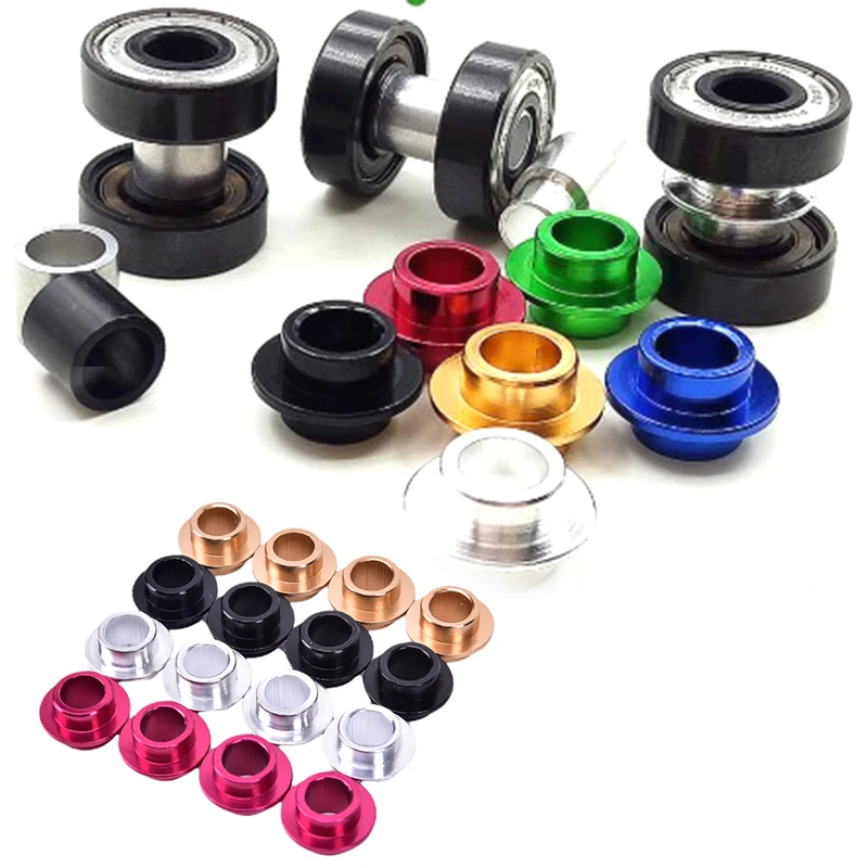 4pcs/lot Roller Skates Spacer Aluminum Alloy Longboard Bushing Skate Shoes Skateboard Sleeve Spacers | Спорт и развлечения