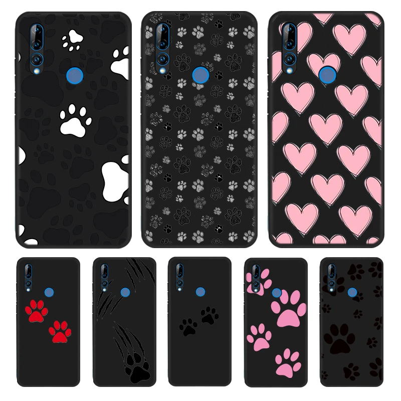 

Dog Footprint Paw Silicone Cover For Honor 9 9X Lite 9S 9A 9C 8 8A Prime 8X MAX 20 30 7A 7C Pro Plus Phone Case