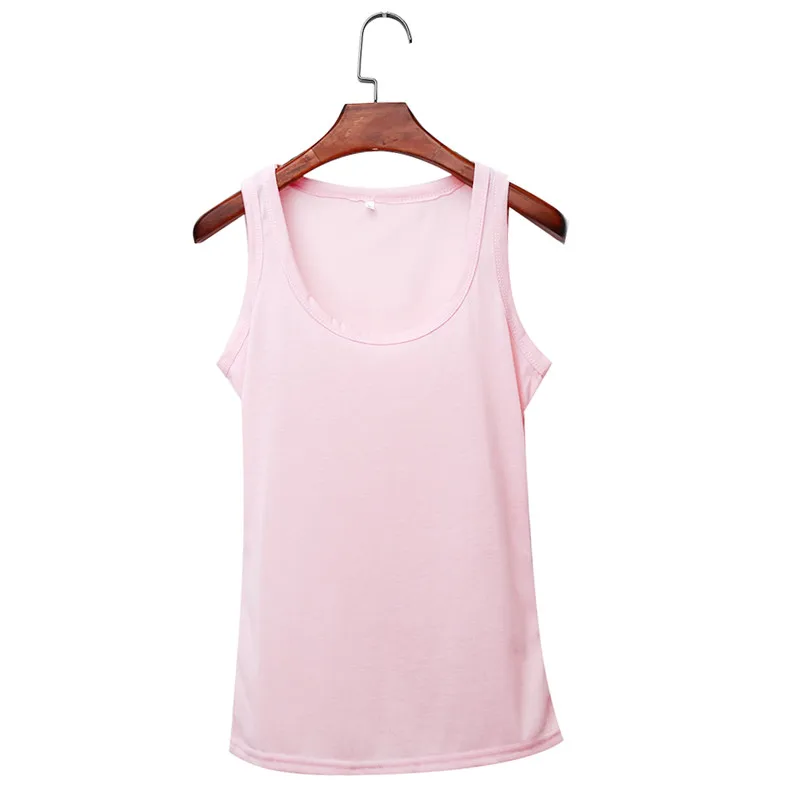 Майка женская с круглым вырезом свободная рубашка без рукавов жилет облегающая