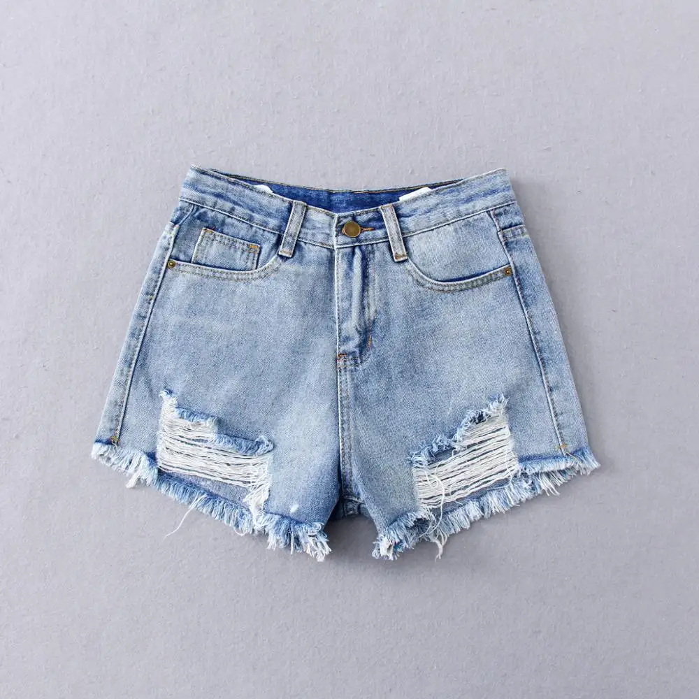 Мода Za 2020 женские Стрейчевые базовые джинсовые шорты с высокой талией