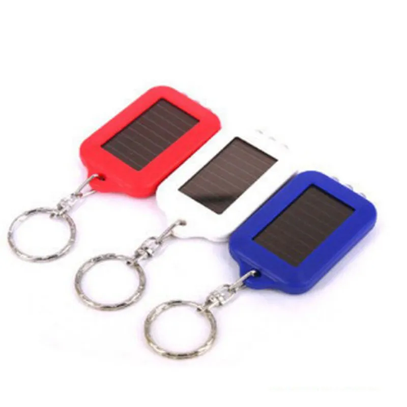 Новый светодиодный мини светильник фонарь на солнечной батарее с ключом es одной