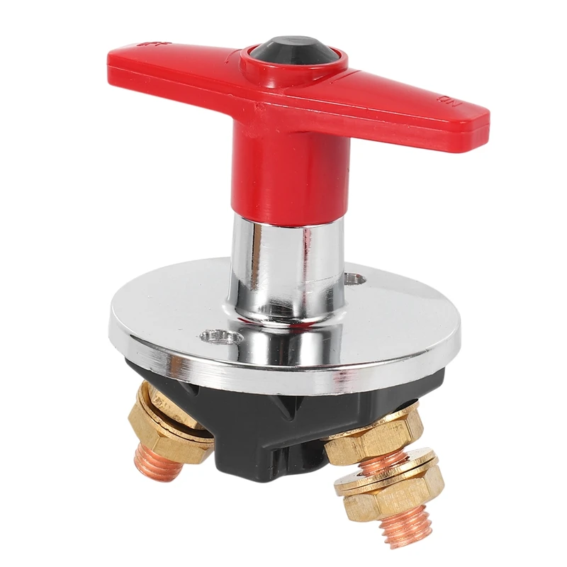 

Battery Disconnect Cut Off Kill Switch 500Amp Isolation Switch 12-60V Car Boat Truck Fixed Handle Key for Car, Marine, Commercia