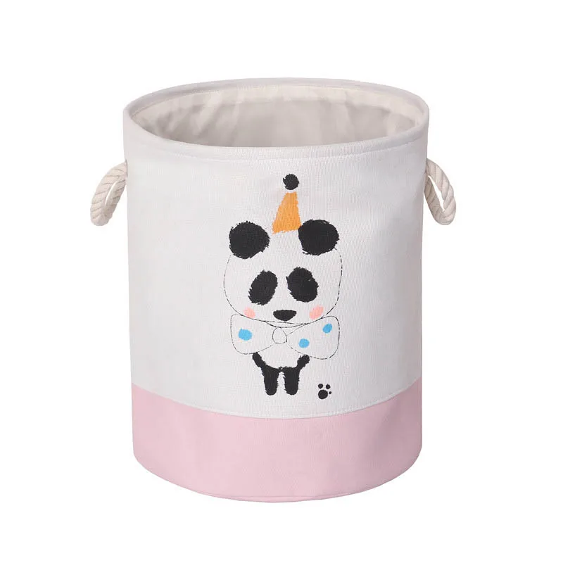 Складная корзина для белья с героями мультфильмов вместительное детское ведро
