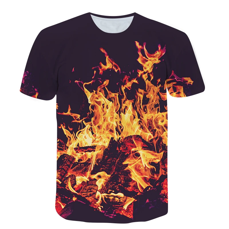 

Kids New Summer Fashion 3D T-shirt Blue Flame Dragon Funny Design Big Boy Girl Printed T shirts Children Cool Tops