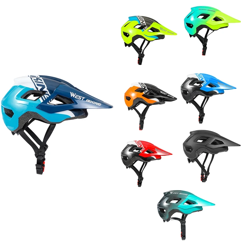

WEST BIKING Cycling Helmet Men Lightweight Breathable In-Mold Bicycle Safety Cap Outdoor Sport Mountain Road Bike Equipment