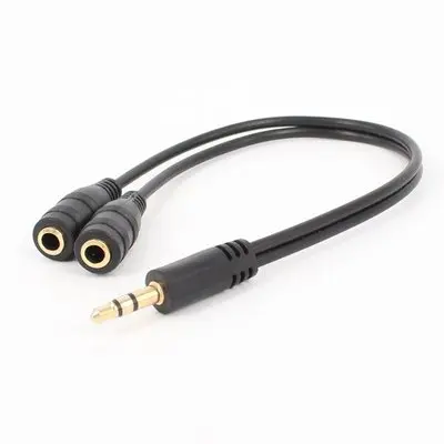 

3.5mm Male Splits Two 3.5mm Female Headphone Audio Adapter Cable Professional Audio Line Hot Sell