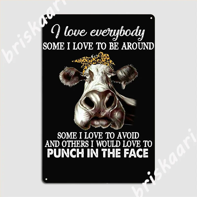 

The Face Poster Metal Plaque Poster Club Party Living Room Funny Tin Sign Poster