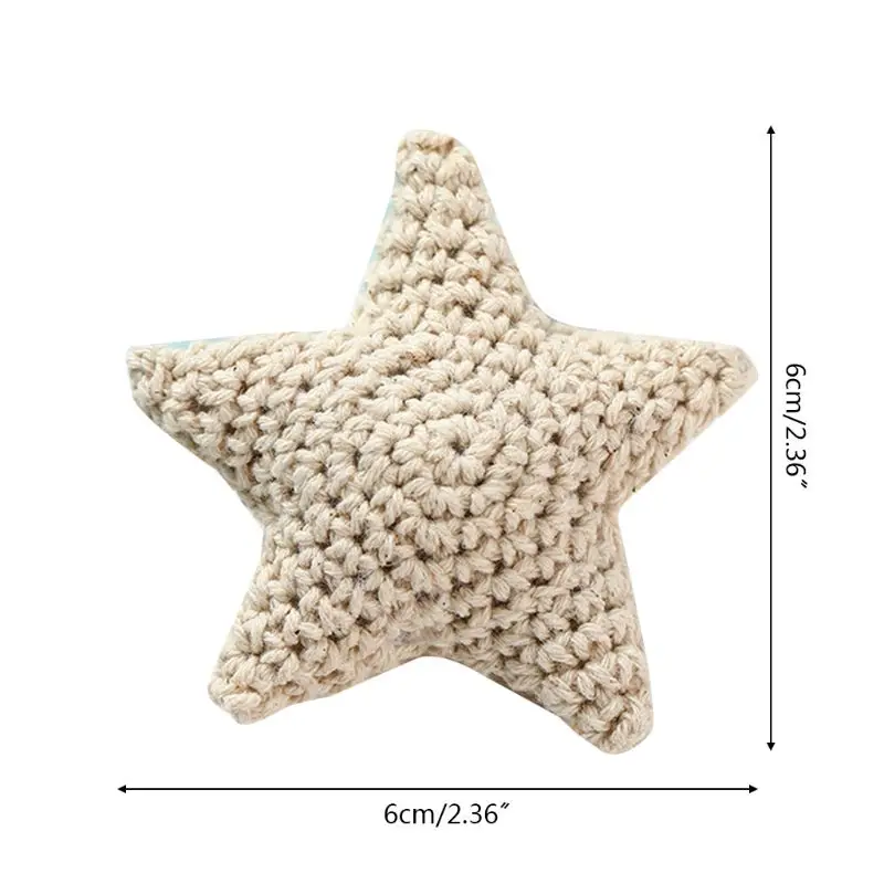

Handmade Crochet Cotton Star DIY Baby Pacifier Chain Accessories Infant Teether