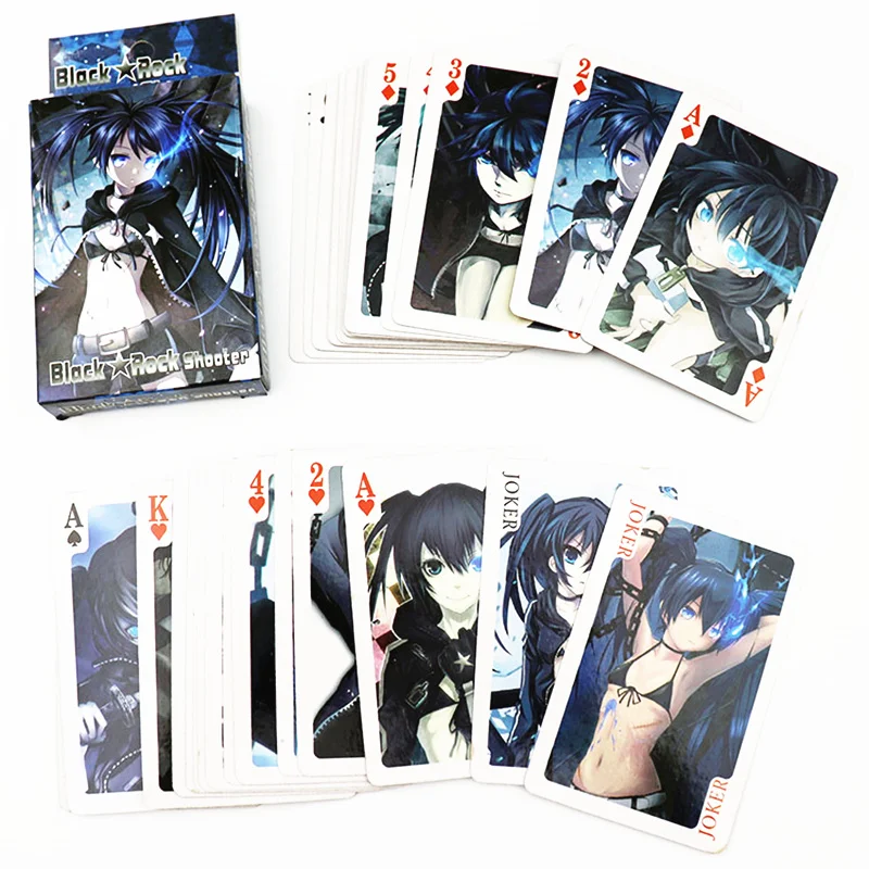 Аниме BRS Black Rock shooter игрушки покерная игра коллекционная карточка куклы персонаж