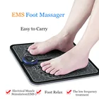 Унисекс импульсный массаж ног коврик Электрический EMS массажера для ног с подогревом зарядка через USB стимулятор мышц улучшает циркулирование крови здравоохранения