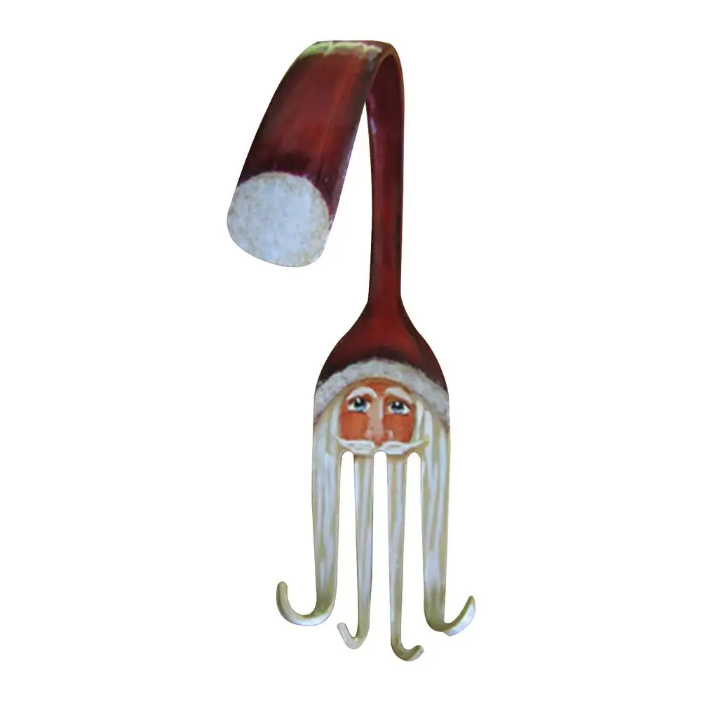 

Santa Claus Decoration for Tree Unique Spoon Style Christmas Ornaments Shaped in the Face of Santa Claus Old Fashioned Christm
