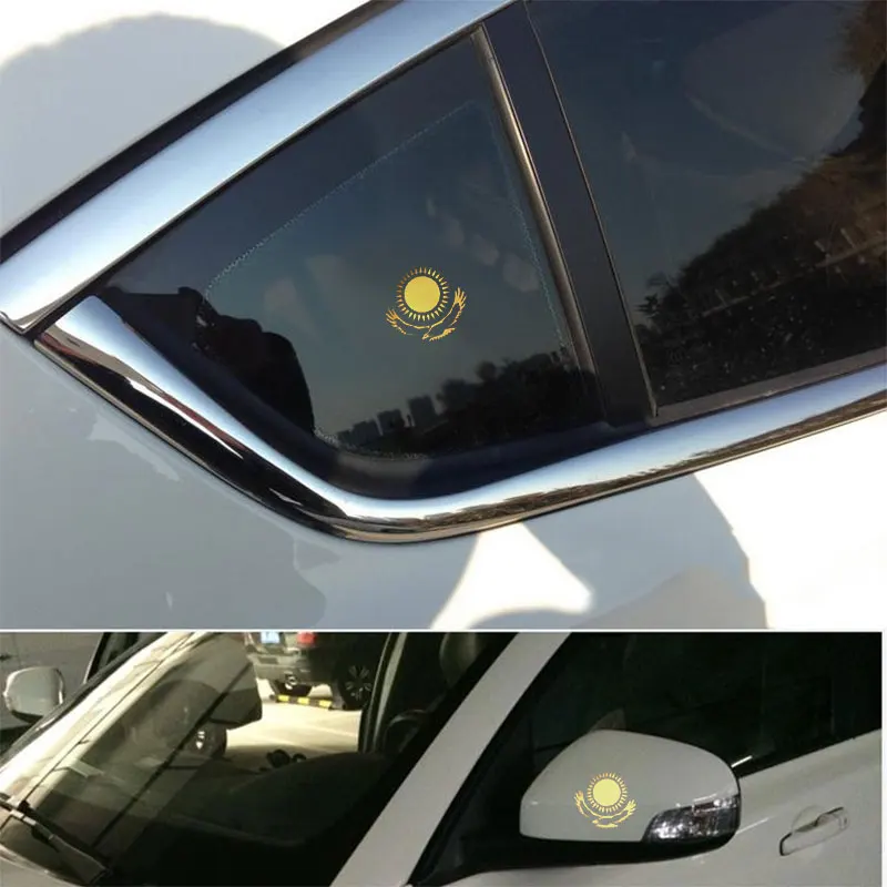 Стайлинг автомобиля флаг Казахстана металлические золотые никелевые