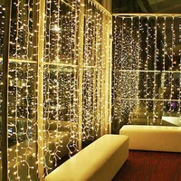pamnny 3x1m 3x2m 3x3m led window curtain icicle fairy string lights garden patio christmas wedding party wall decoration garland