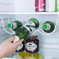 fridge organizer kitchen rack shelf can beer wine bottle holder rack organizer storage wine holder basket pantry cabinet tools