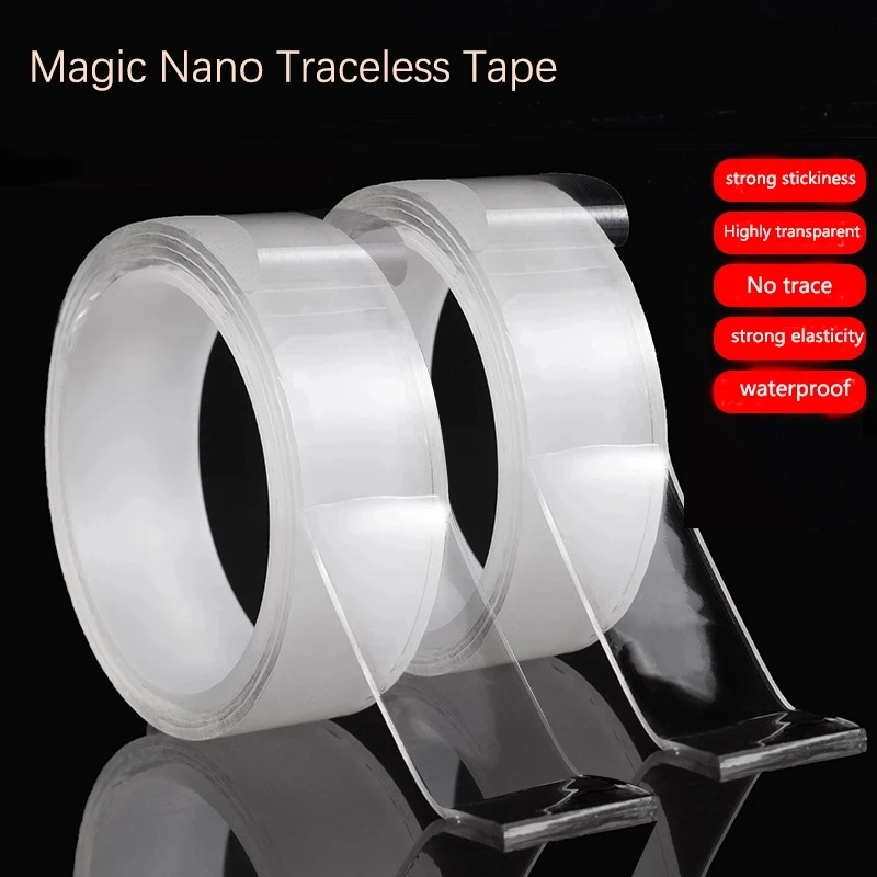 

1/2/3/5m Magic Tape Double-Sided Adhesive Tape Sink Tap Gel Sticke