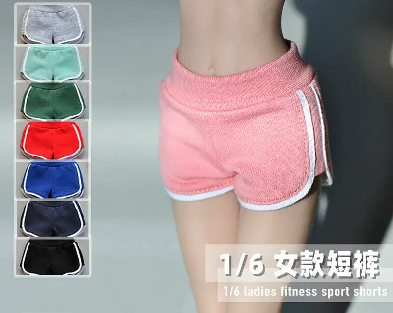 

1/6th Soldier Clothes Trend Ladies Sports Shorts Model for 12" Action