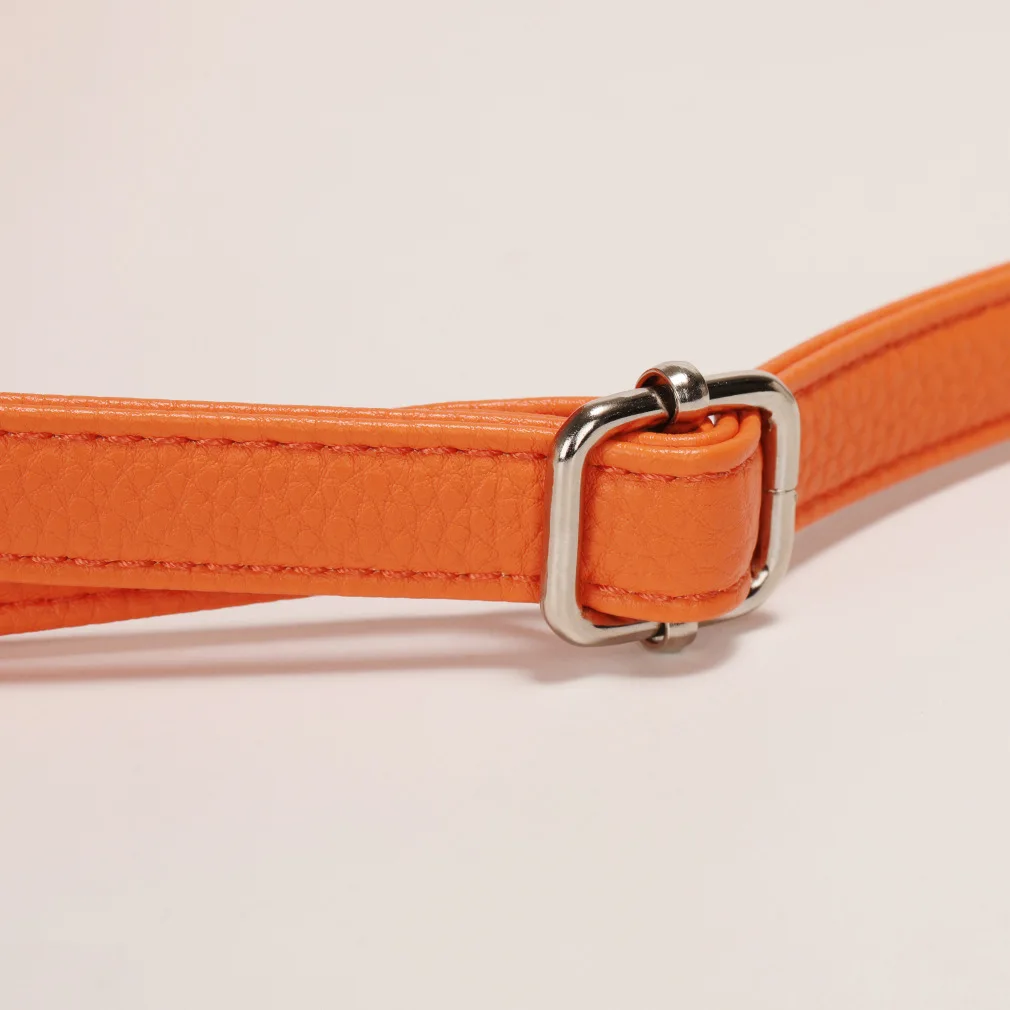 Оранжевая квадратная сумка-тоут из искусственной кожи женская сумочка на