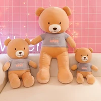 kawaii large teddy bear soft plush sleeping pillows stuffed animals sofa decor cartoon cute plush toys for children kids gift