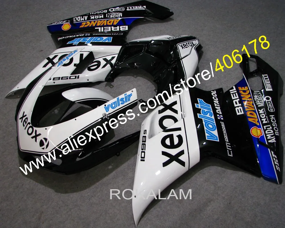 Обтекатель для кузова мотоцикла поездок на мотоцикле Ducati 848 1098 07-11 1098S 1198 2007-2011